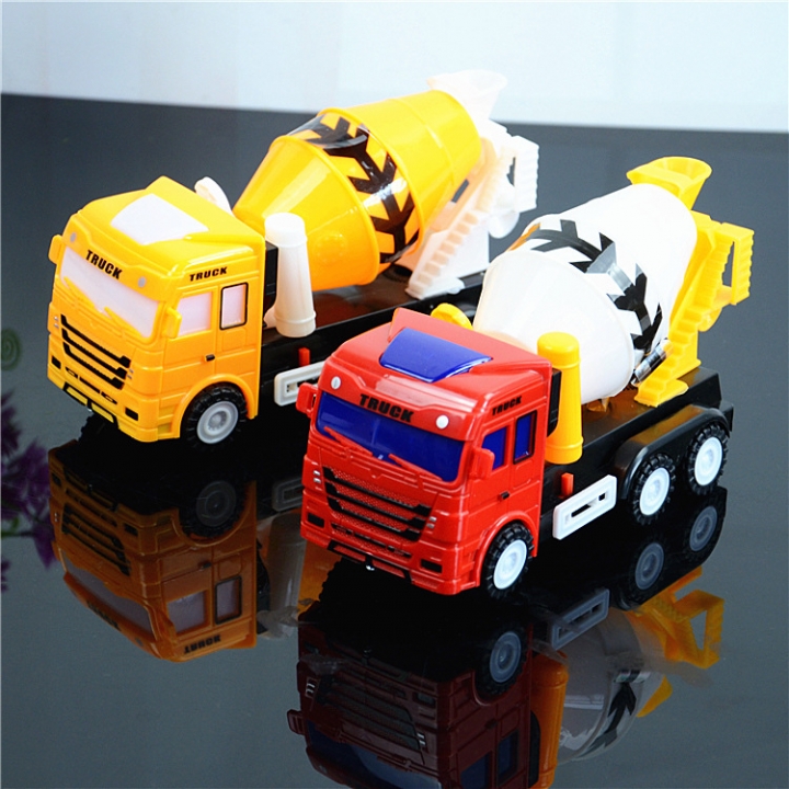 Light Music Universal Electric Mixer Simulation Engineering Vehicle Model Child Plastic Puzzle Toy