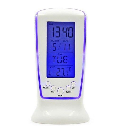 LED Electronic Watch  Luminous  Lazy Alarm Clock Mute  Perpetual Calendar Thermometer Alarm Clock