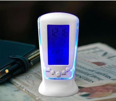 LED Electronic Watch  Luminous  Lazy Alarm Clock Mute  Perpetual Calendar Thermometer Alarm Clock
