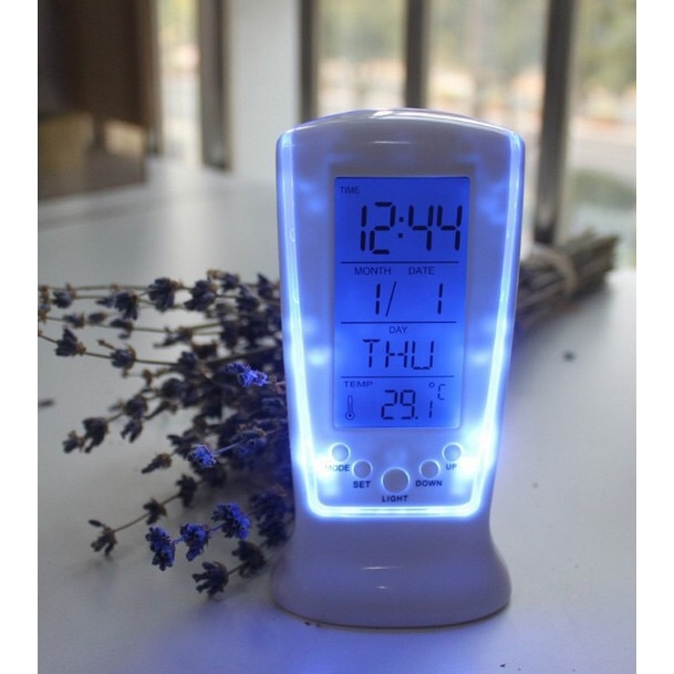 LED Electronic Watch  Luminous  Lazy Alarm Clock Mute  Perpetual Calendar Thermometer Alarm Clock
