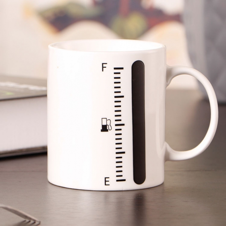 Fashion Emoticon Mark Cup Ceramics Discoloration Cup Creativity Water Transfer Printing Magic Cup