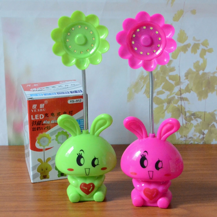 Cartoon Rabbit Table Lamp Household Bedside LED lights Student Read Learn Table Lamp