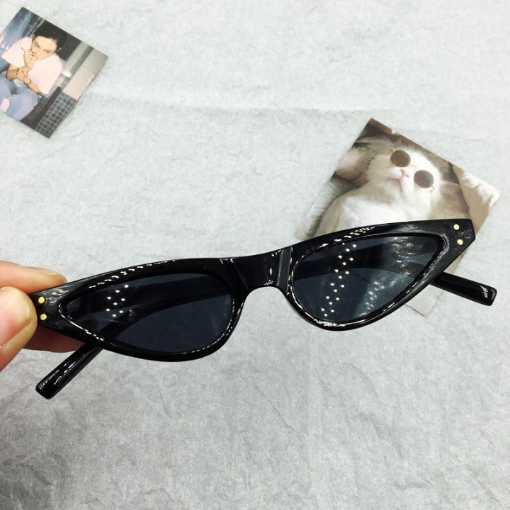 Western Style Cat's Eye Sunglasses Small Box Fashion Drop of Water Vintage Sunglasses
