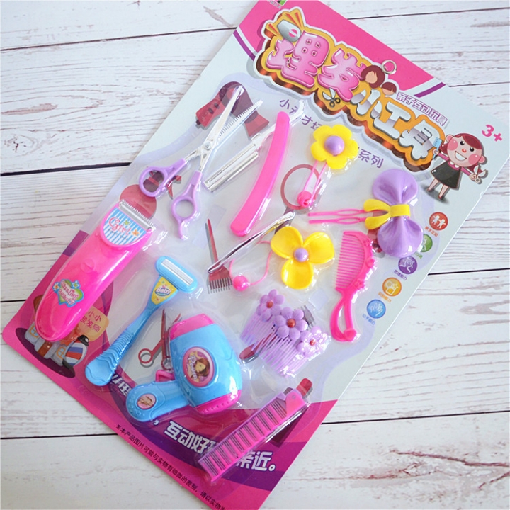 Simulation Play House Puzzle Toy Beauty Hairdressing Barbershop Set