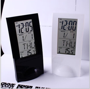 Creativity Slim Transparent Alarm Clock lovely Silent Mini Electronic Clock Alarm