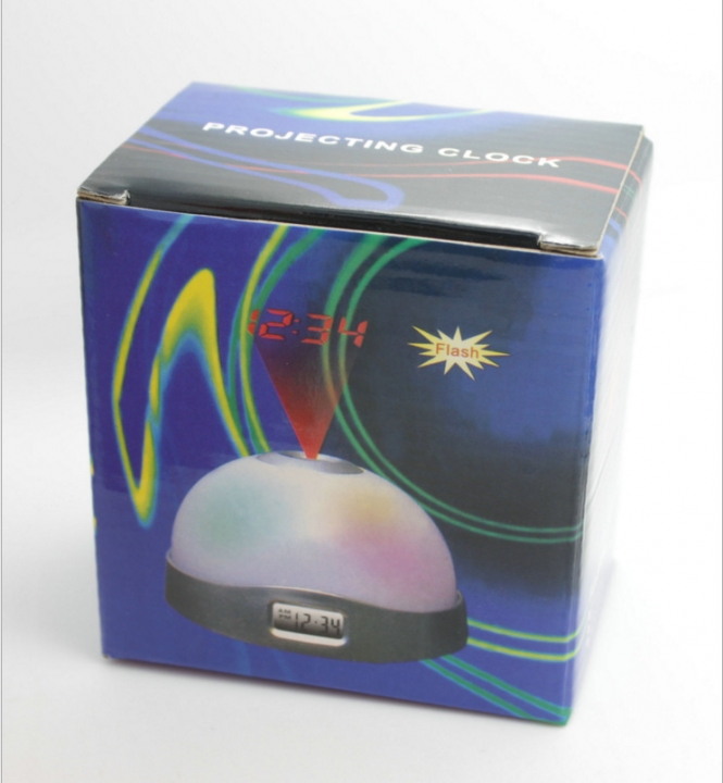 Dream Colorful Stars Months Projection Alarm Clock Multifunction Lazy Luminous Projection Clock