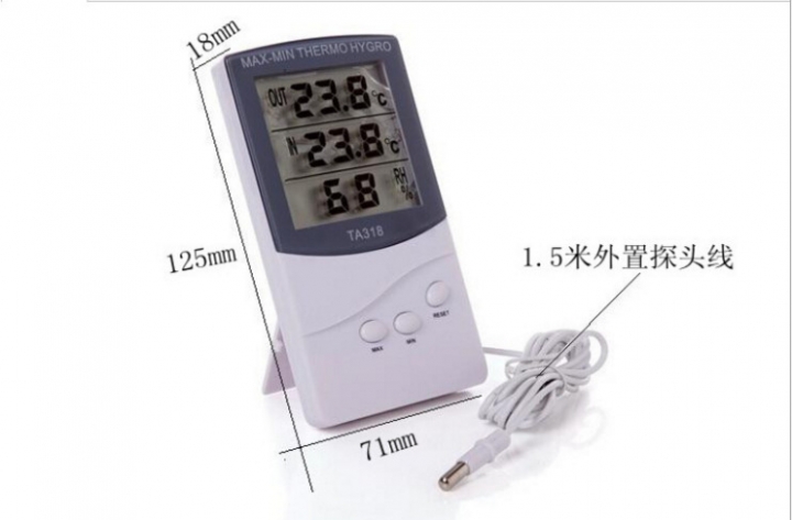 Big Screen Household Thermometer High Precision indoor Electronic Alarm Clock Thermometer