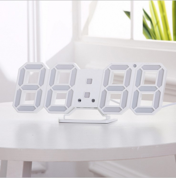 Family 3D led Electronic Digital Clock Wall Surface Three-dimensional Clock