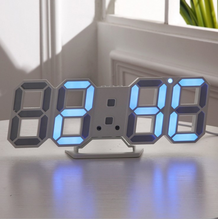 Family 3D led Electronic Digital Clock Wall Surface Three-dimensional Clock