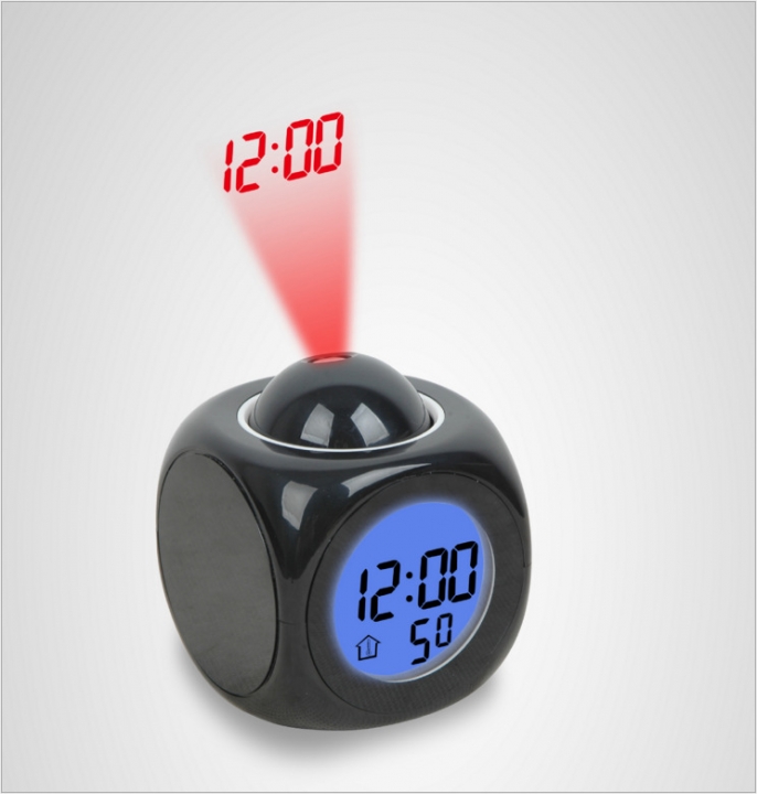 Multifunction Projection Report Clock Led Colorful Projection Voice Report Clock Projection Clock