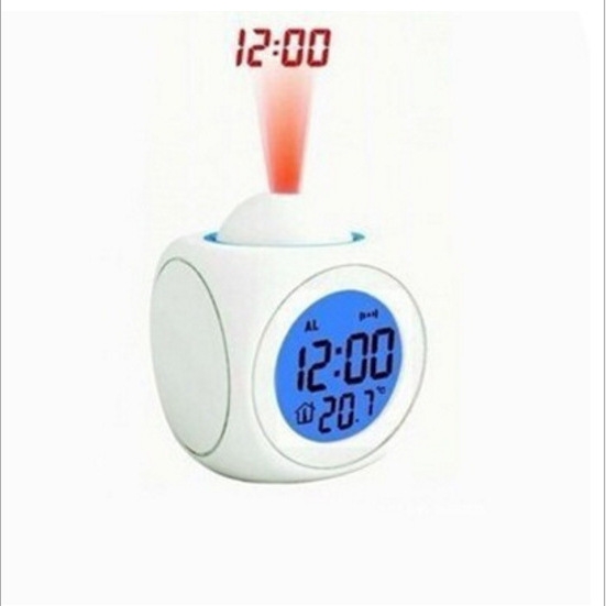 Multifunction Projection Report Clock Led Colorful Projection Voice Report Clock Projection Clock