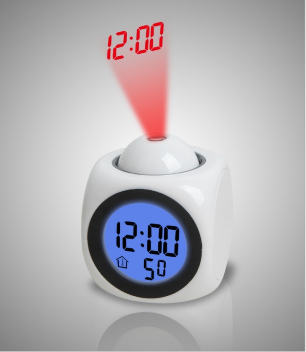 Multifunction Projection Report Clock Led Colorful Projection Voice Report Clock Projection Clock