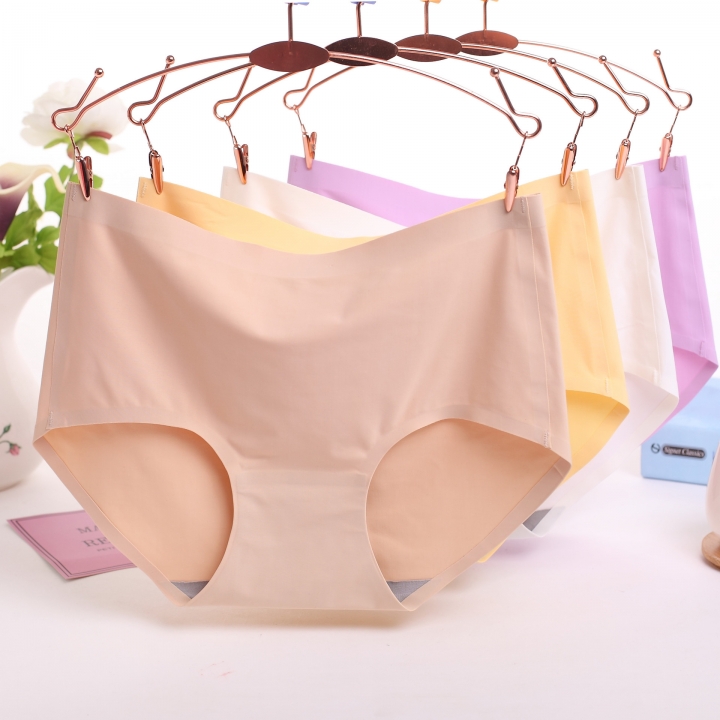 Ms Underwear Sexy Low Waist Briefs Lce Silk One Piece No Trace Underwear