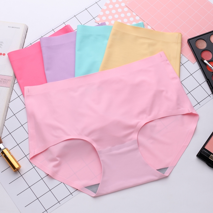 Ms Underwear Sexy Low Waist Briefs Lce Silk One Piece No Trace Underwear