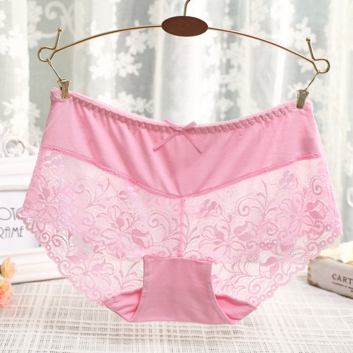 Ms Bamboo Fiber No Trace Women's Underwear Sexy Lace Underwear