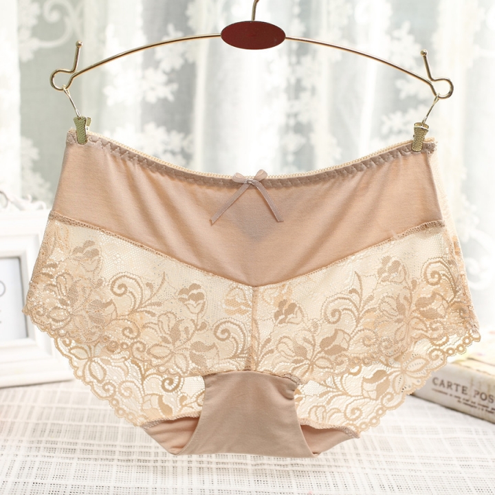 Ms Bamboo Fiber No Trace Women's Underwear Sexy Lace Underwear