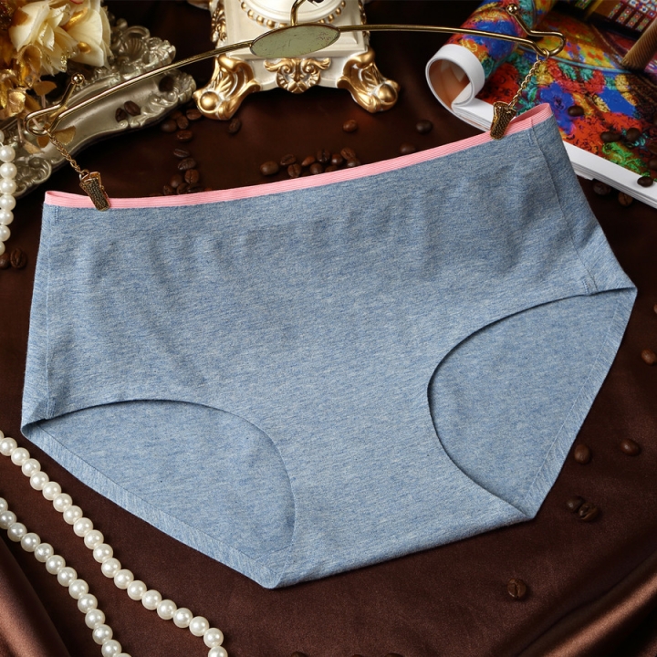 Seamless Printing No Trace Ms Underwear Lace Middle Waist Women's Underwear