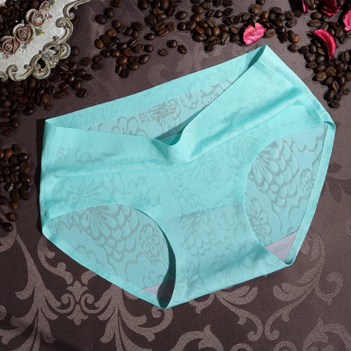 Seamless Printing No Trace Ms Underwear Lace Middle Waist Women's Underwear