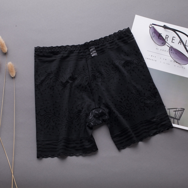 Ms Anti-lighting Safety Pants Three Points Lace Breathable Locking Bottoming Underwear