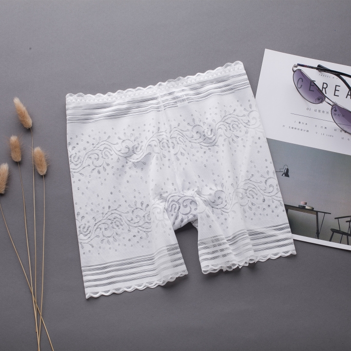 Ms Anti-lighting Safety Pants Three Points Lace Breathable Locking Bottoming Underwear