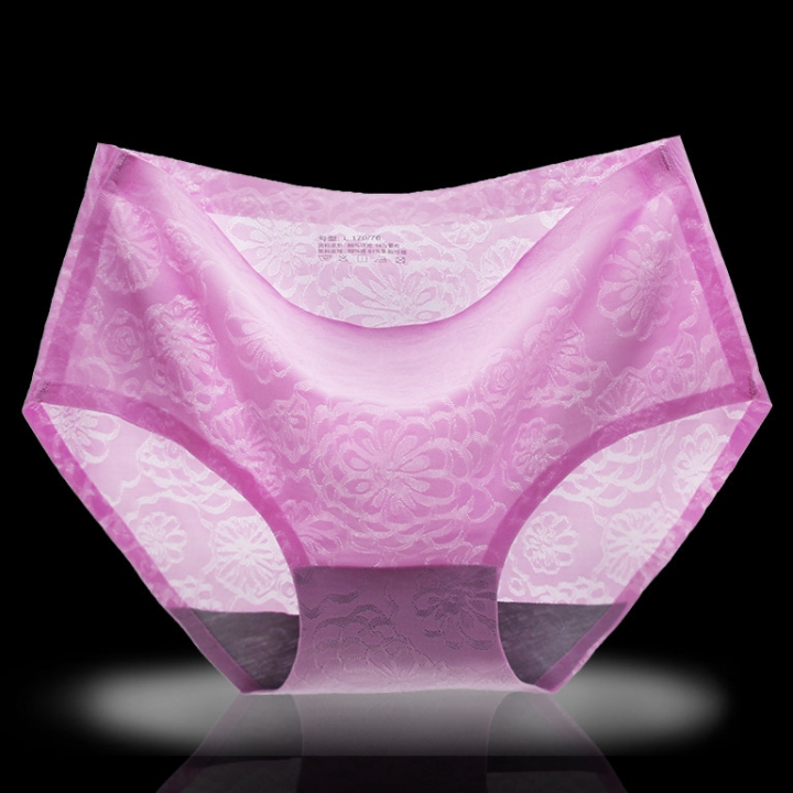 Ms Jacquard Ice Silk No Trace Underwear One Piece Seamless Printing Triangular Underwear