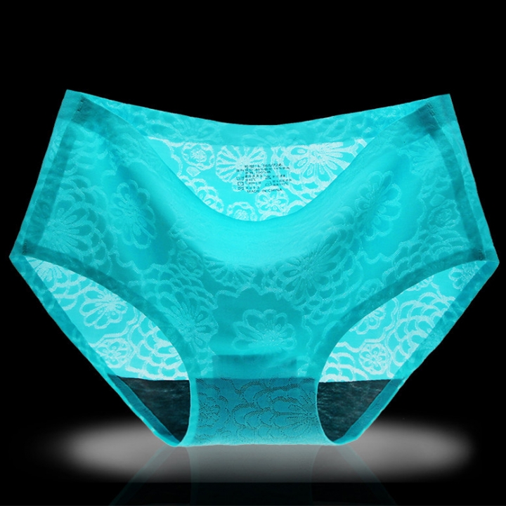 Ms Jacquard Ice Silk No Trace Underwear One Piece Seamless Printing Triangular Underwear