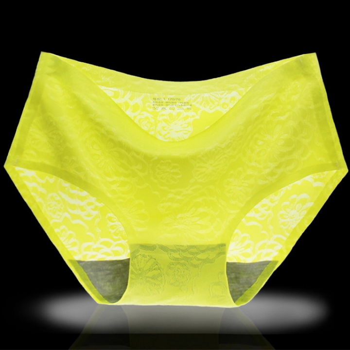 Ms Jacquard Ice Silk No Trace Underwear One Piece Seamless Printing Triangular Underwear