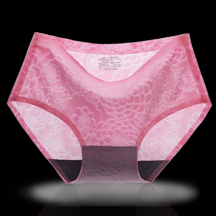 Ms Jacquard Ice Silk No Trace Underwear One Piece Seamless Printing Triangular Underwear