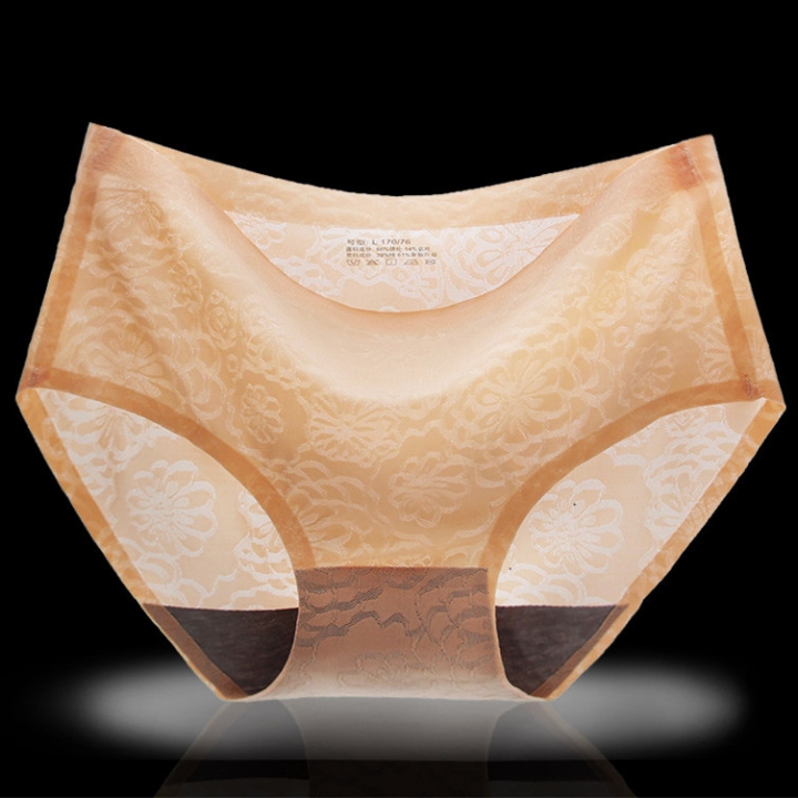 Ms Jacquard Ice Silk No Trace Underwear One Piece Seamless Printing Triangular Underwear