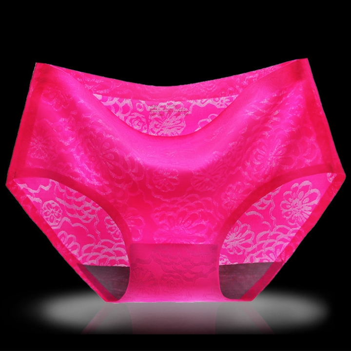 Ms Jacquard Ice Silk No Trace Underwear One Piece Seamless Printing Triangular Underwear