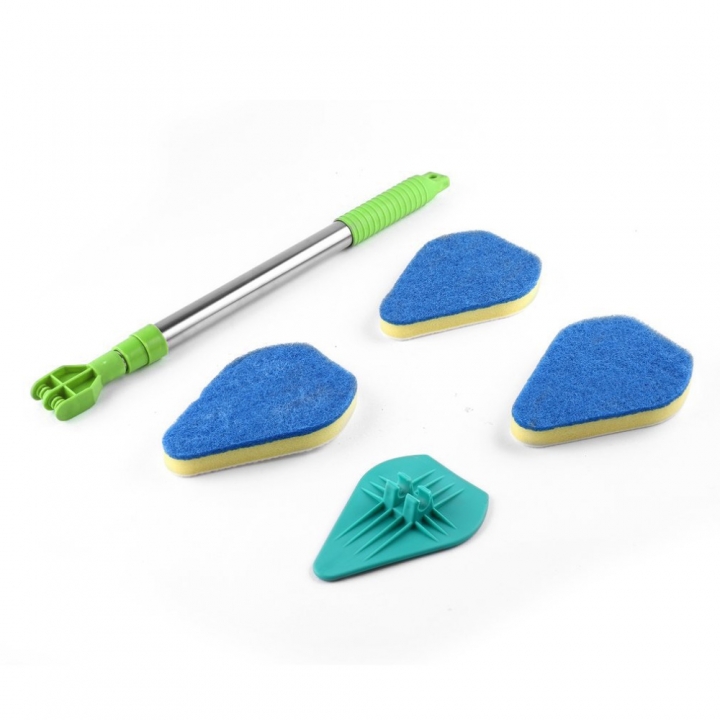 Clean Reach Deluxe Power Scrubber Bathtub Cleaner and Kitchen Brush with Handle