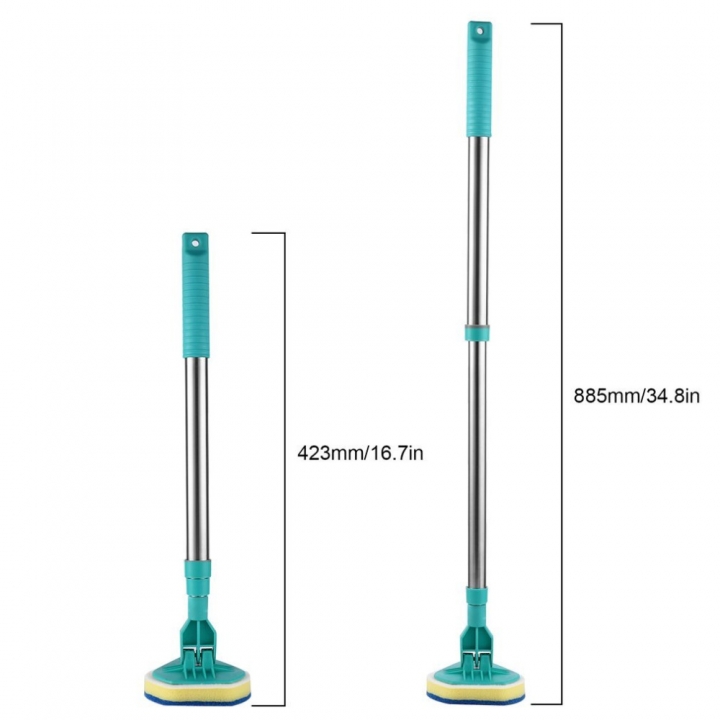 Clean Reach Deluxe Power Scrubber Bathtub Cleaner and Kitchen Brush with Handle