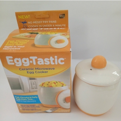 Ceramic Microwave Egg-Tastic Cooker Fluffy Scramble Cook Pot Kitchen Baking Tool