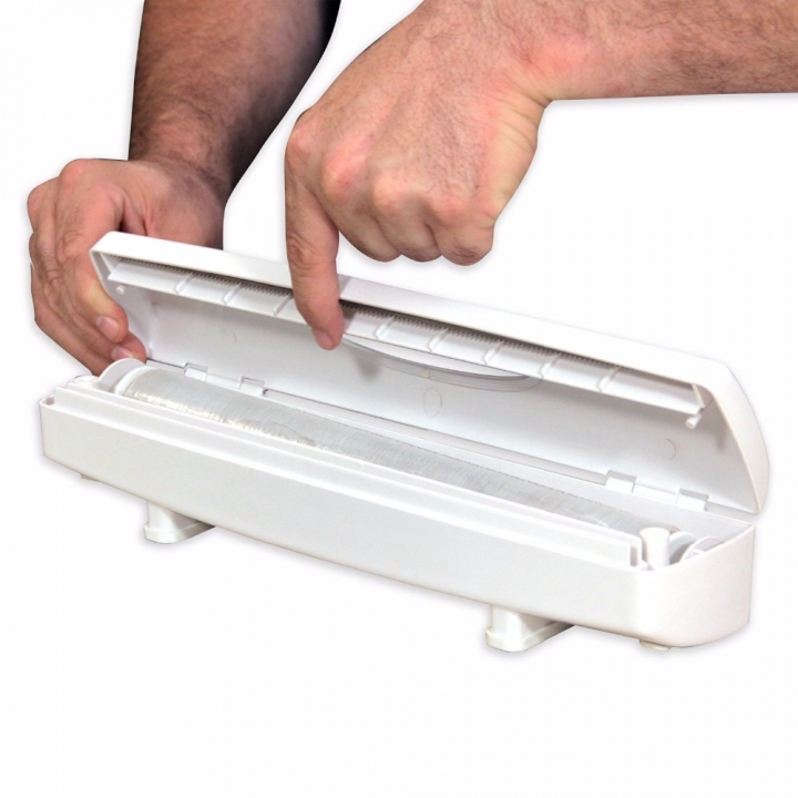 Wraptastic Dispenser Plastic Wrap Preservative film Cutter Cutting Foil or Cling Wrap Kitchen