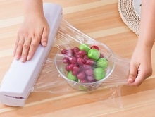 Wraptastic Dispenser Plastic Wrap Preservative film Cutter Cutting Foil or Cling Wrap Kitchen
