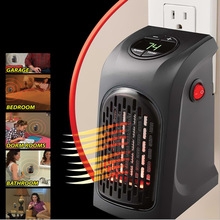 Handy Heater Wall Outlet Air Heater For Home Electric Fan  Timer Speed Adjustable Winter Warm