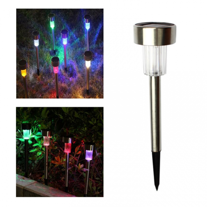 Solar Energy Tube light Lawn Lights Stainless Steel Garden lights Led Solar Energy Ground Light