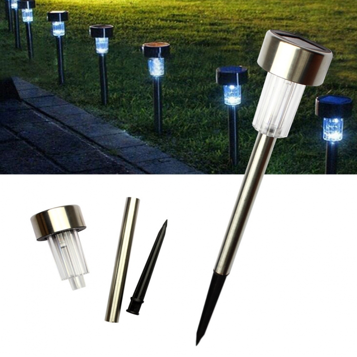 Solar Energy Tube light Lawn Lights Stainless Steel Garden lights Led Solar Energy Ground Light