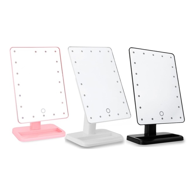 Rotatable Touch Screen 22 Lamps LED Makeup Mirror Large Size Beauty table Mirror