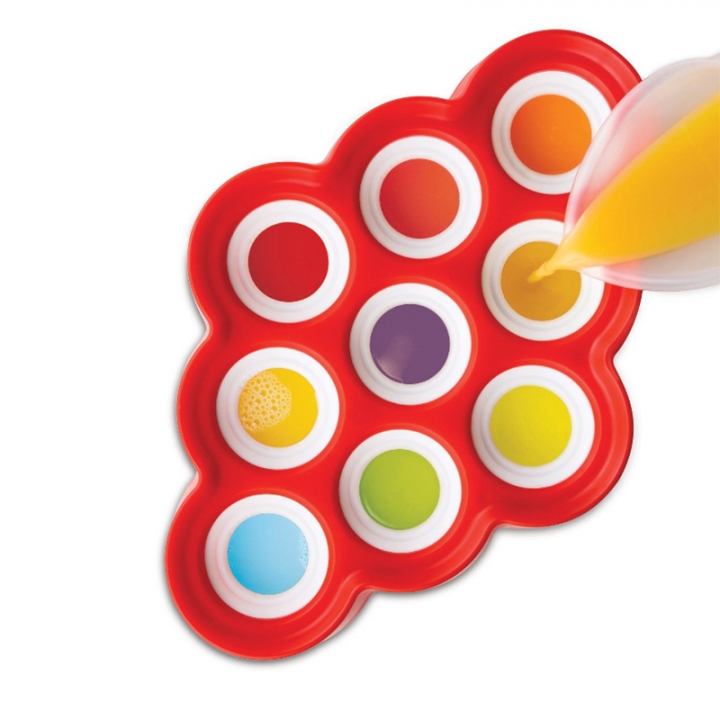 Silicone Mini Ice Pops Mold Ice Cream Ball Lolly Maker Popsicle Molds With