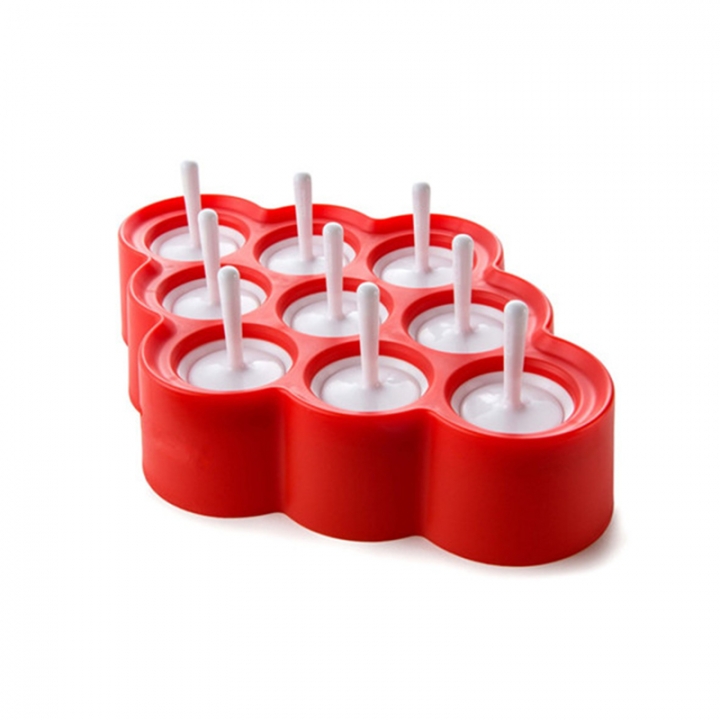 Silicone Mini Ice Pops Mold Ice Cream Ball Lolly Maker Popsicle Molds With