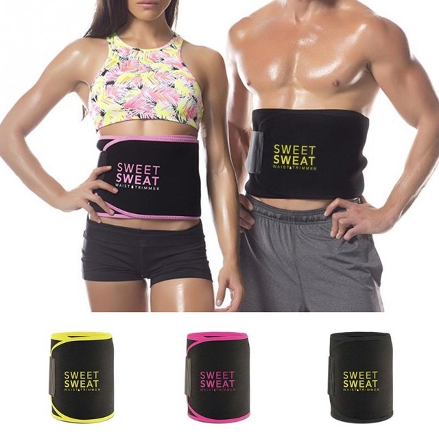 Women Men Shaper Waist Cincher Tummy Trimmer Belt Sweet Sweat Premium Waist Trimmer Belt