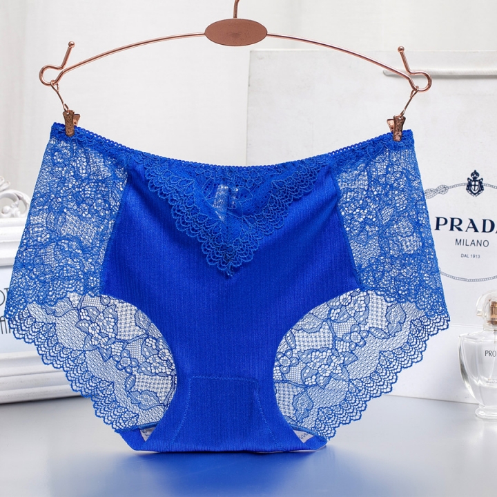 Lace Brushed No Trace Ms Underwear Sexy Breathable Middle Waist One Piece Underwear