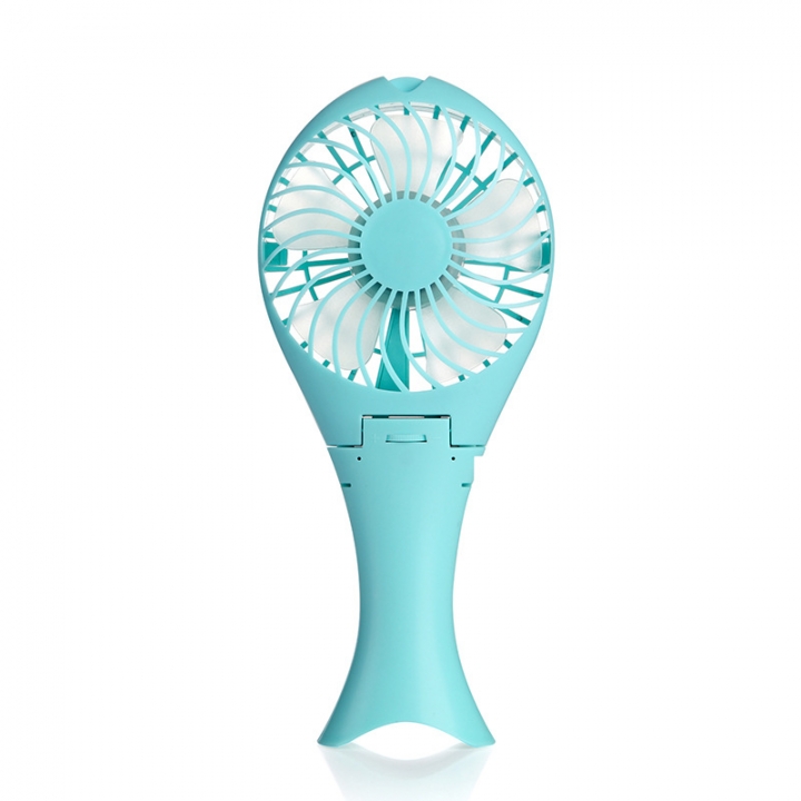 Mini Small Fan USB Mermaid Fan Creativity Handheld Charging Turn Leaf Fan