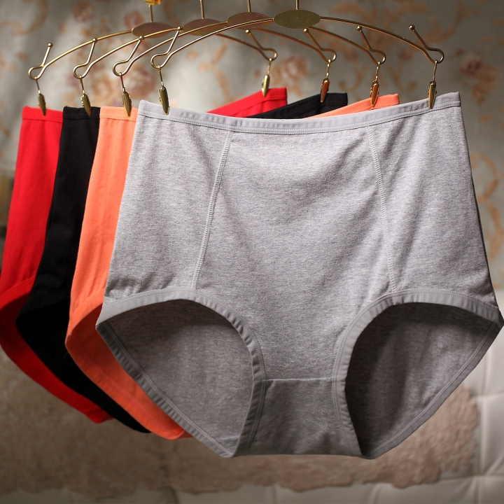 Fertilizer Increase High Waist Cotton Ms Underwear No Trace High Waist Women's Underwear