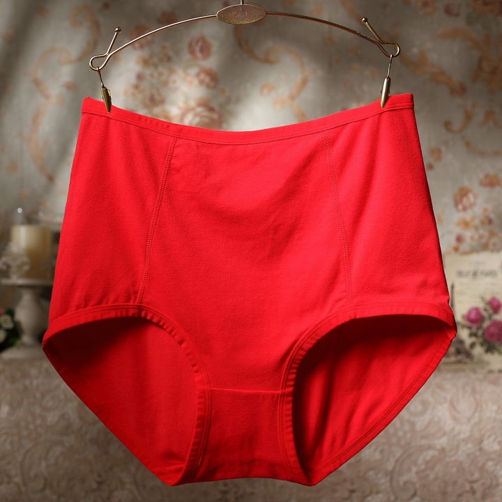 Fertilizer Increase High Waist Cotton Ms Underwear No Trace High Waist Women's Underwear
