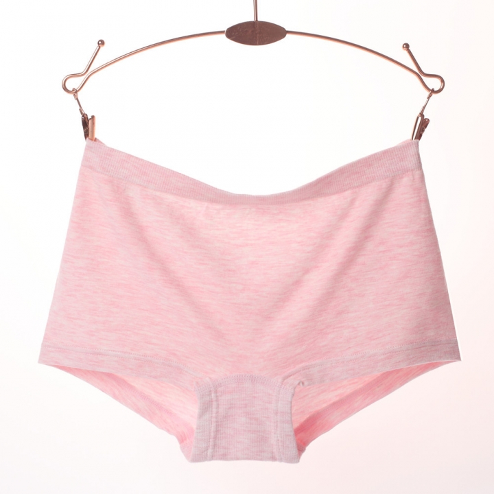 Seamless Flat Angle Underwear Colored Cotton Seamless No Trace Ms Cotton Middle Waist Underwear