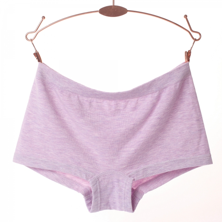 Seamless Flat Angle Underwear Colored Cotton Seamless No Trace Ms Cotton Middle Waist Underwear