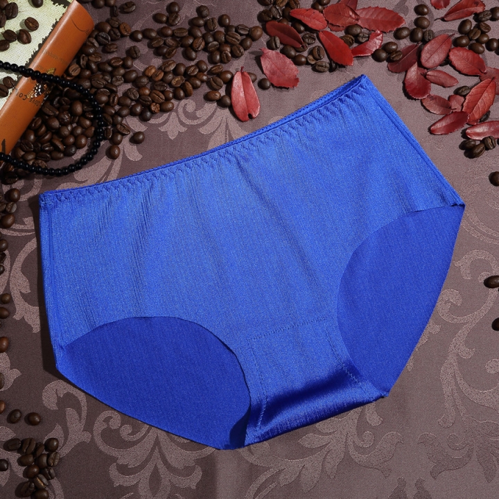 Ms Brushed No Trace Underwear Middle Waist One Piece Women's Sexy Hips Underwear