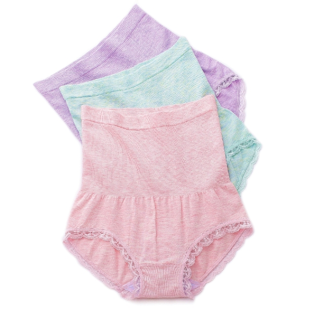 High Waist Abdomen Colored Cotton Seamless Underwear Lace High Waist Ms Underwear Cotton Department